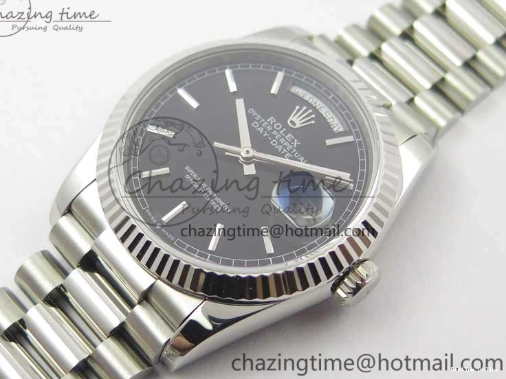 1229 Day-Date 36 SS 128239 Bp Maker Best Edition Black Dial on President Bracelet TimelessDesign 3151